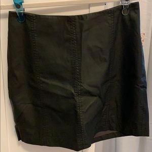 Free people leather skirt